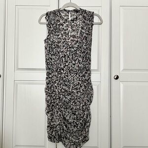 Express Floral Ruffle Mini Dress
